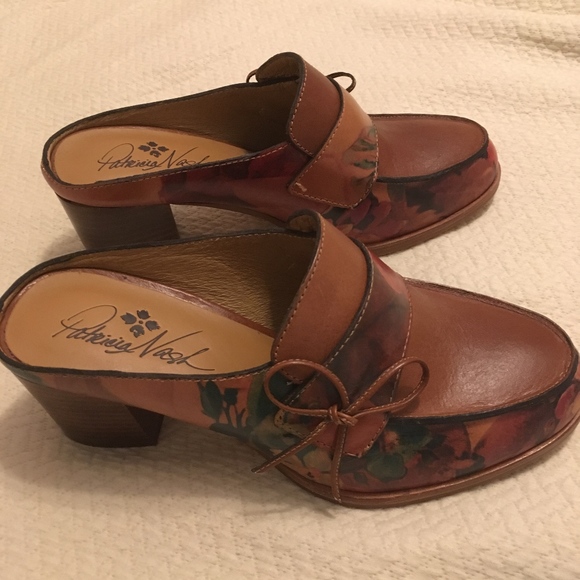 Patricia Nash Shoes - Patricia Nash Floral Multicolor Loafer Bow Mules